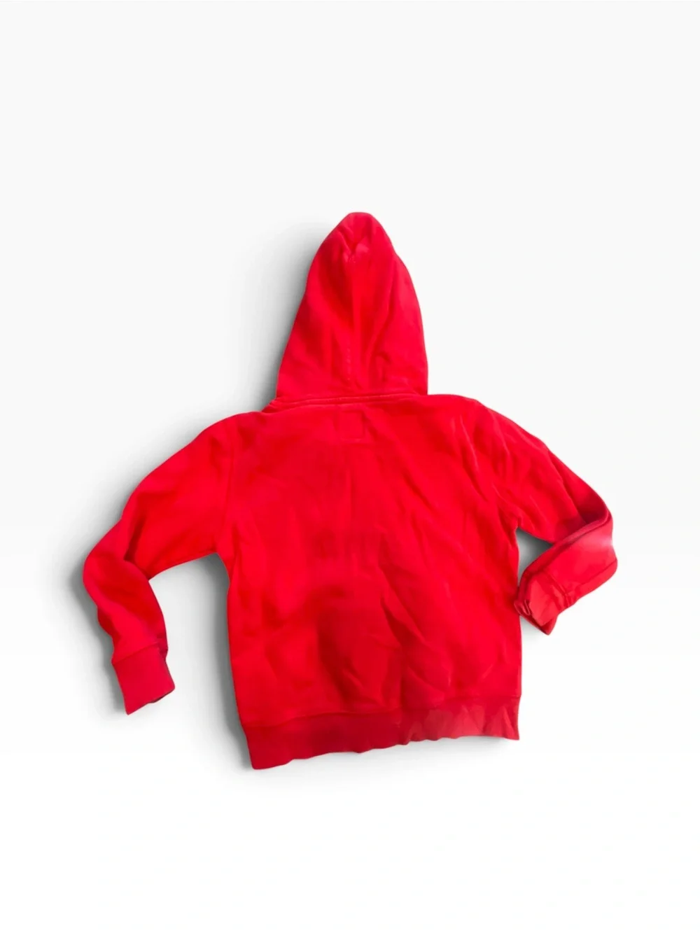 GAP Kids Bright Red Hooded Sweatshirt with Gray Logo